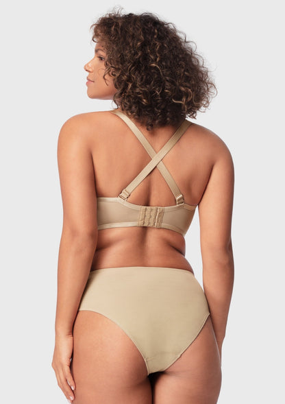 Bella Sheer Mesh Unlined Underwire Strapless Balconette Bra - HSIA